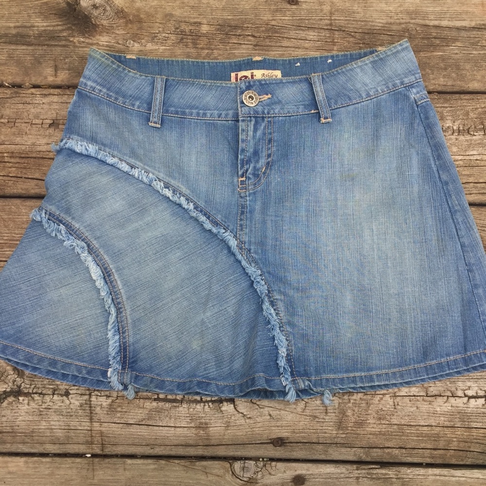 Denim mini skirt